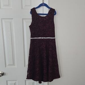 Elegant Purple Kids Dress